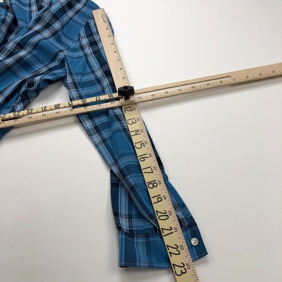 J.Jill Petite Small PS Rayon Button Long Sleeve Multicolor Check Plaid Shirt - Picture 6 of 9